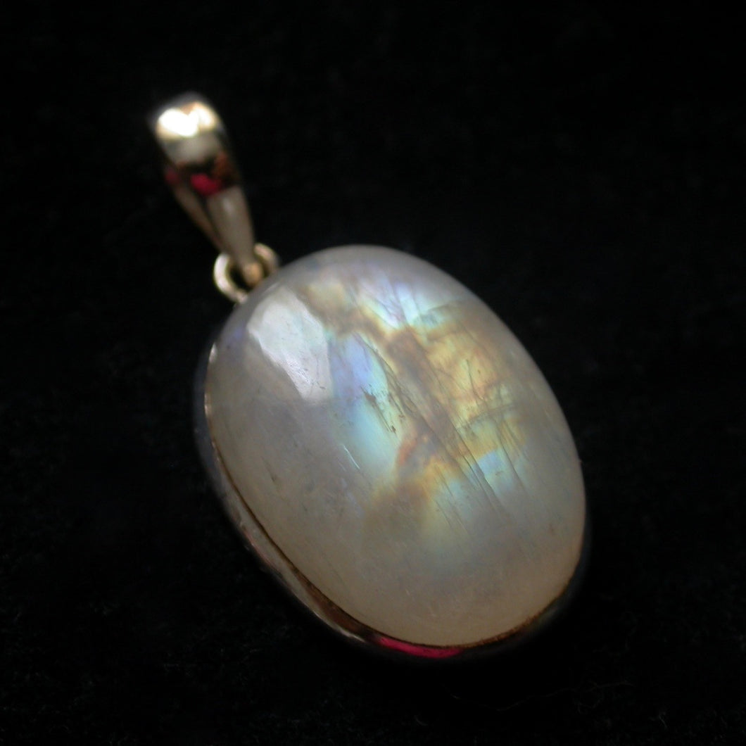 Flashy Rainbow Moonstone Pendant 41402 - Song of Stones
