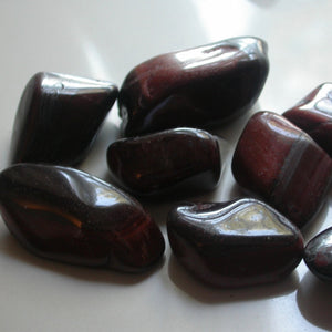 Red Tiger Eye Tumbles - Song of Stones