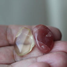 Load image into Gallery viewer, Rhodochrosite and Bytownite tumbled crystal duet - Song of Stones