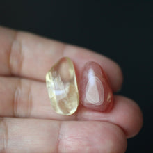 Load image into Gallery viewer, Rhodochrosite and Bytownite tumbled crystal duet - Song of Stones