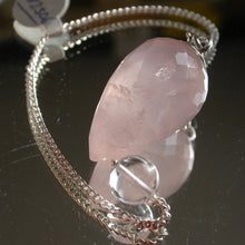 Load image into Gallery viewer, Faceted Rose Quartz Pendulum - Song of Stones