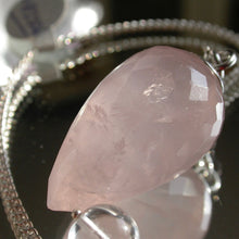 Load image into Gallery viewer, Faceted Rose Quartz Pendulum - Song of Stones