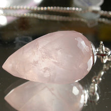 Load image into Gallery viewer, Faceted Rose Quartz Pendulum - Song of Stones