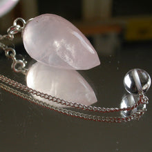 Load image into Gallery viewer, Faceted Rose Quartz Pendulum - Song of Stones