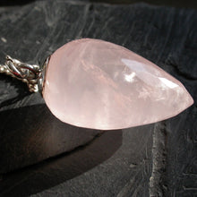 Load image into Gallery viewer, Faceted Rose Quartz Pendulum - Song of Stones