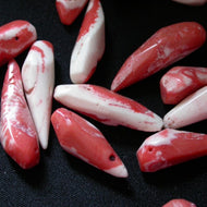 Natural Salmon Red Coral Beads - Song of Stones