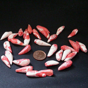 Natural Salmon Red Coral Beads - Song of Stones