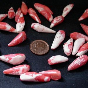 Natural Salmon Red Coral Beads - Song of Stones