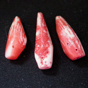 Natural Salmon Red Coral Beads - Song of Stones