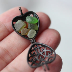 Heart Glass Pendant - Song of Stones