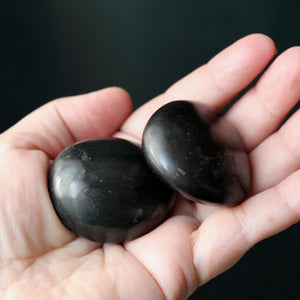 Polished Shungite Hand Stones from Madagascar - Song of Stones