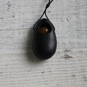 Handmade Shungite and Carnelian Necklace - Song of Stones