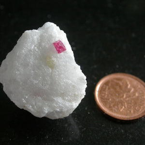 Spinel in White Marble - Song of Stones