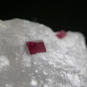 Spinel in White Marble - Song of Stones