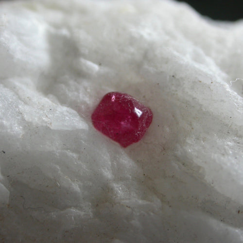 Spinel in White Marble - Song of Stones