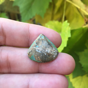 Turquoise Earth Stone Leaf - Song of Stones