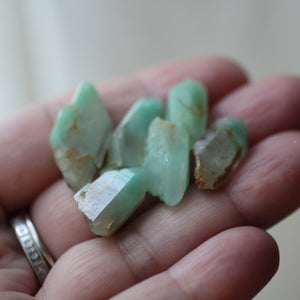 Turquoise Phantom Quartz Crystals - Song of Stones