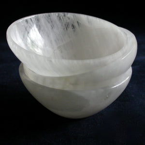 Handmade White Agate Crystal Bowls - Song of Stones